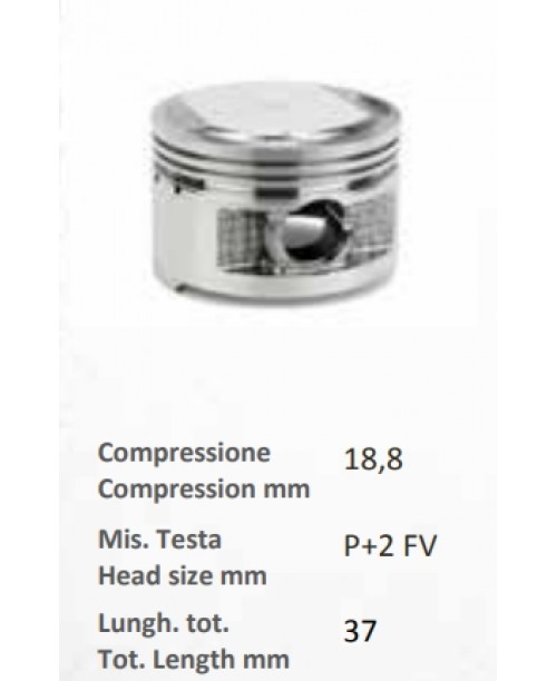 Поршень YAMAHA MAJESTY 125CC 4T Ø 54 (vers.segm.acc.)