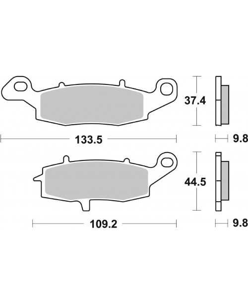 Тормозные колодки SBS 920LS синт