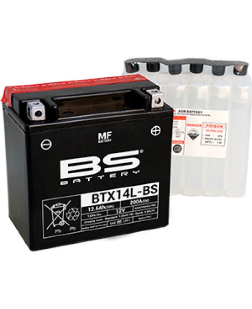 Аккумулятор YTX14L-BS BS BATTERY BS-BTX14L-BS