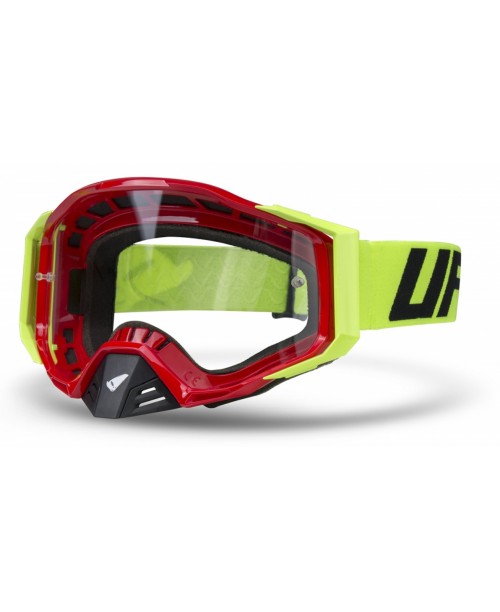 Очки кроссовые UFO EPSILON GOGGLES с защитой носа. Красные