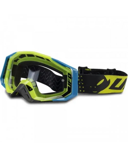 Очки кроссовые UFO MYSTIC GOGGLES с защитой носа цвет  neon yellow
