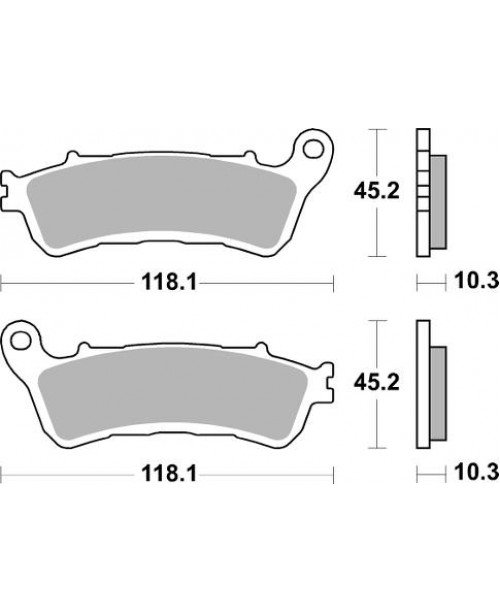 Тормозные колодки SBS 953LS синт