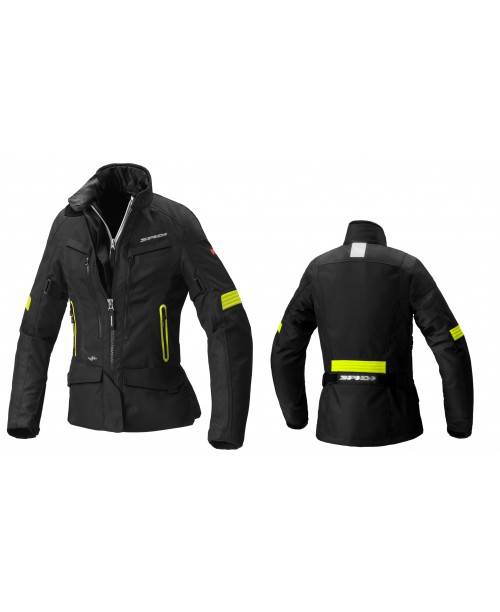 Куртка женская SPIDI VOYAGER 4 H2Out LADY BLACK/YELLOW-FUO