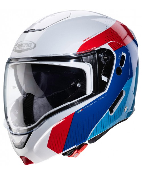 Шлем CABERG HORUS SCOUT WHITE METAL/RED/BLUE/LJGHT BLUE