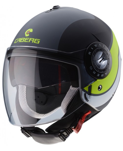 Шлем CABERG RIVIERA V3 SWAY MATT ANTHRACITE/BLACK/ YELLOW