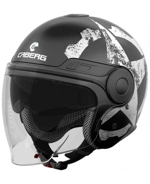 Шлем CABERG UPTOWN GEAR MATT BLACK / WHITE ARMY