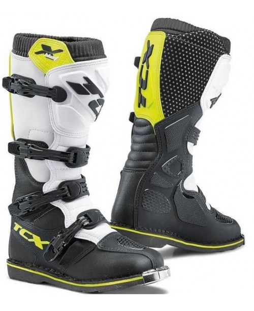 Ботинки TCX X-BLAST Cross/Enduro BLACK/WHITE/YELLOW