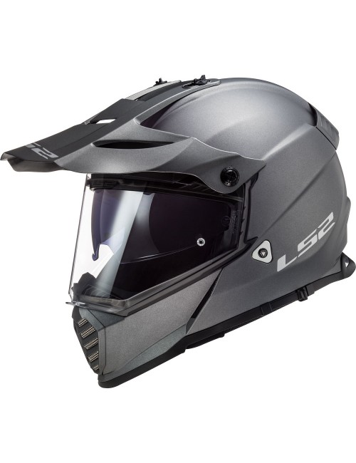 Шлем LS2 PIONEER EVO MATT TITANIUM MX436