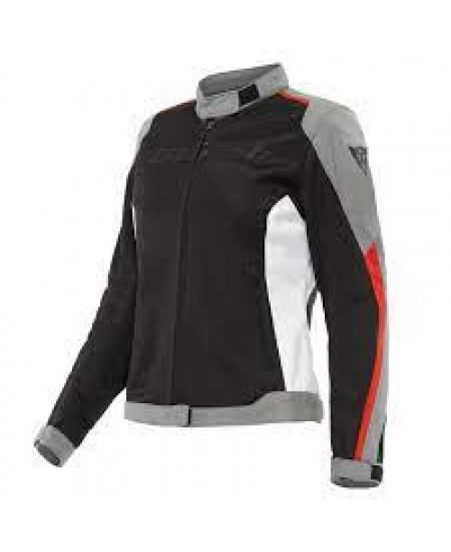 Куртка женская DAINESE HYDRAFLUX 2 AIR LADY D-DRY BLACK/CHARCOAL-GRAY/LAVA-RED