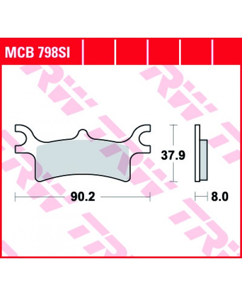 Тормозные колодки TRW MCB798SI