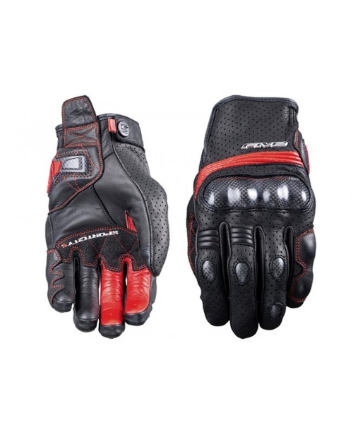 Перчатки FIVE GLOVES SPORTCITY S CARBONE BLACK/RED