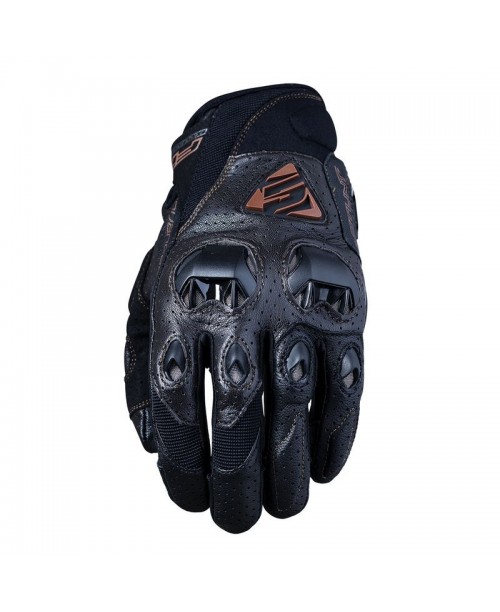 Перчатки FIVE GLOVES STUNT EVO LEATHER AIR BROWN