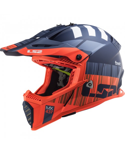 Шлем детский LS2 FAST EVO MINI XCODE ORANGE MX437