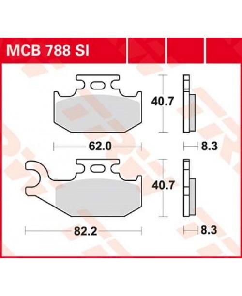 Тормозные колодки MCB788SI