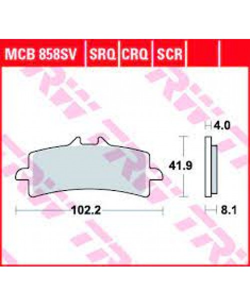 Тормозные колодки TRW MCB858S