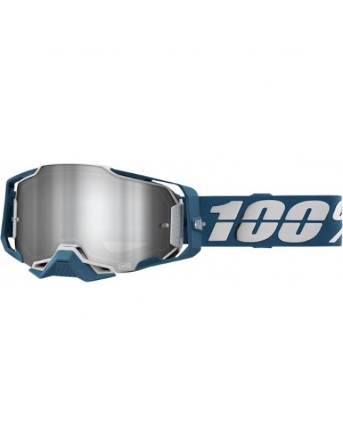 Очки кроссовые 100% ARMEGA GOGGLES ALBAR - SILVER