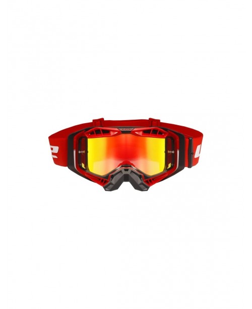 Очки кроссовые LS2 AURA PRO BLACK RED WITH IRIDIUM VISOR
