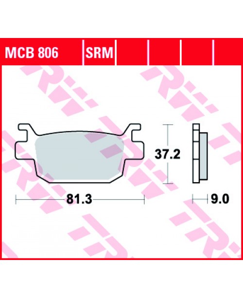 Тормозные колодки TRW MCB806SRM