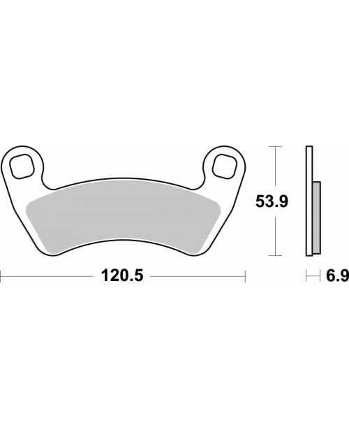 Тормозные колодки SBS 978PSI синт передние/задние POLARIS RZR, Ferodo FDB2263SG