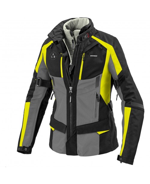 Куртка женская SPIDI 4 SEASON EVO Black/Grey/Yellow