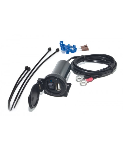 Кабель USB with ON/OFF switch 5 V 2.1A IPX3 - black BAAS USB7