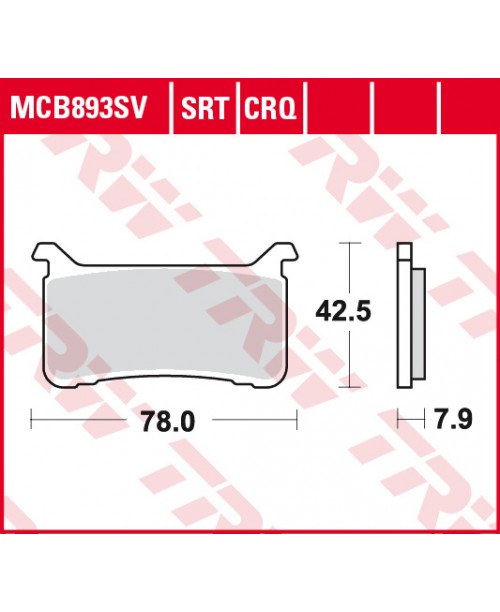 Тормозные колодки TRW MCB893SRT