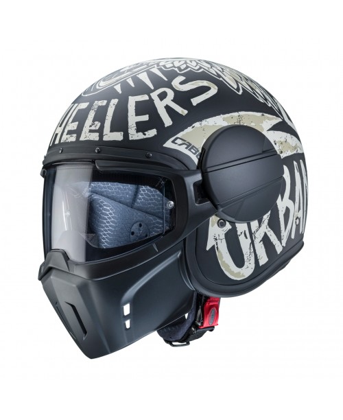 Шлем CABERG JET GHOST NUKE MATT BLACK/GREY