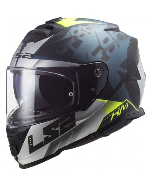 Шлем LS2 STORM SPRINTER M.BLACK SILVER/COBALT FF800