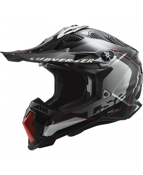 Шлем LS2 SUBVERTER ARCHED SILVER TITANIUM MX700