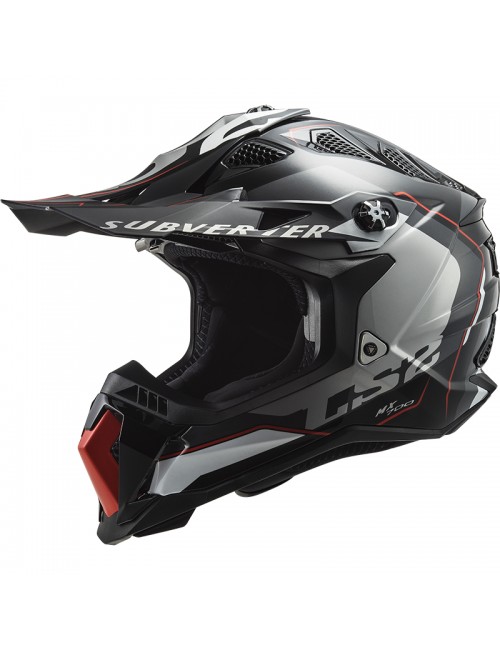 Шлем LS2 SUBVERTER ARCHED SILVER TITANIUM MX700