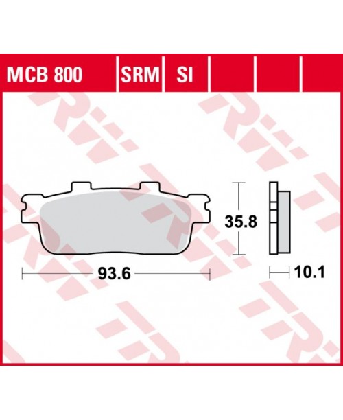 Тормозные колодки TRW MCB800SRM
