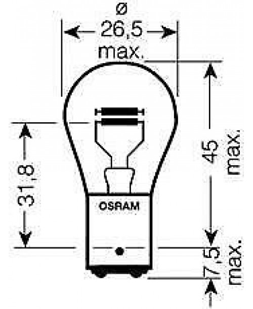Лампа указателя поворота P21/5W