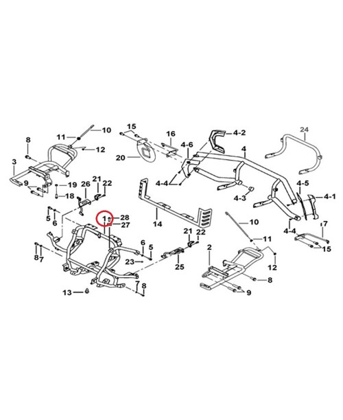 Кронштейн радиатора TGB Blade 1000LT/LTX 512098
