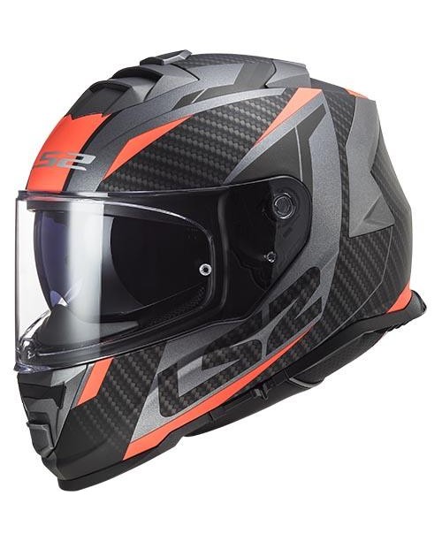 Шлем LS2 STORM II RACER M.TITANIUM ORANGE FF800