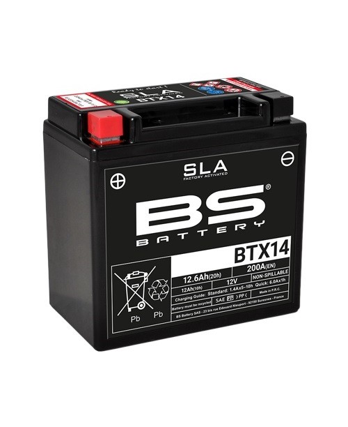 Аккумулятор BTX14 SLA BS BATTERY BS-BTX14 SLA