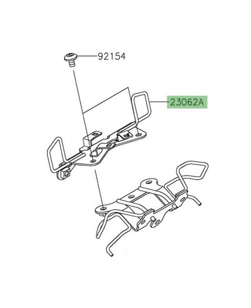 Кронштейн крепления фары верхний KAWASAKI Z650 2020-2024 23062-1256