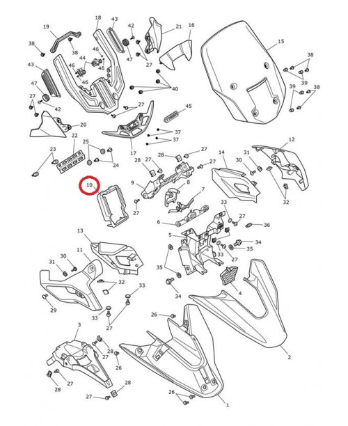 Накладка TRIUMPH T2310524