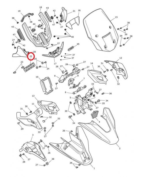 Скоба TRIUMPH T2310718