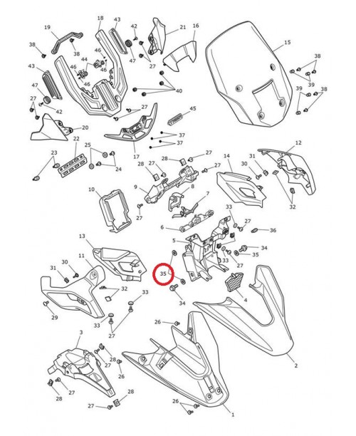 Шайба пластиковая TRIUMPH 8.1 x 19 x 2 T3550406