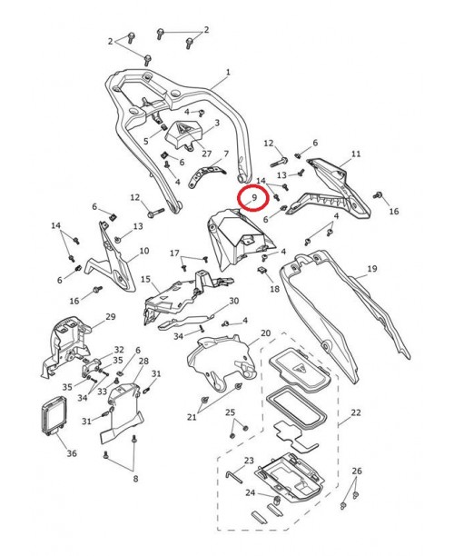 Подкрылок верхний THRIUPH T2313034