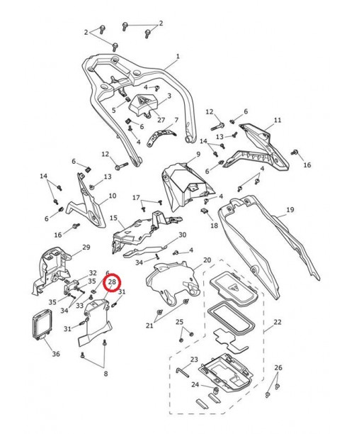 Крышка радара передняя TRIUMPH T2310449