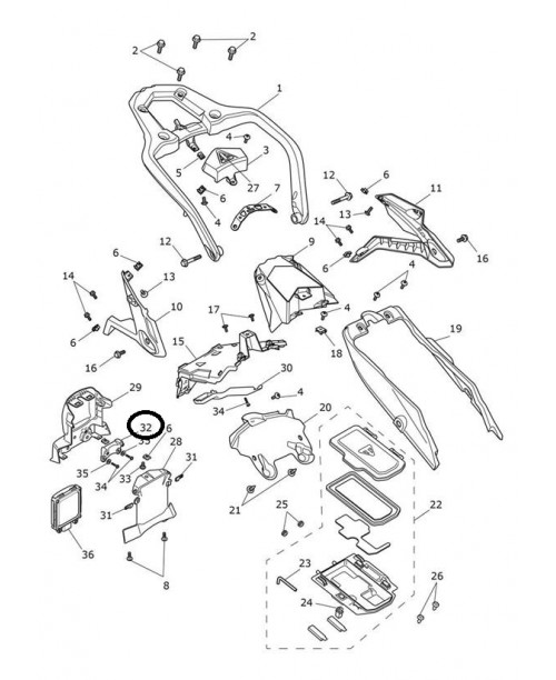 Кронштейн радара TRIUMPH T2313255