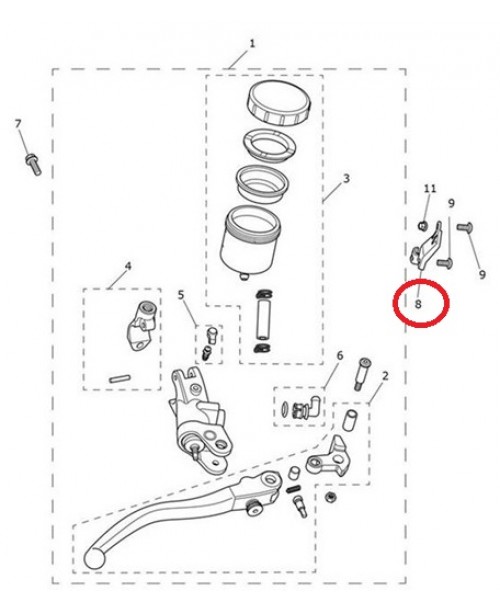 Кронштейн тормозного бачка TRIUMPH T2310692