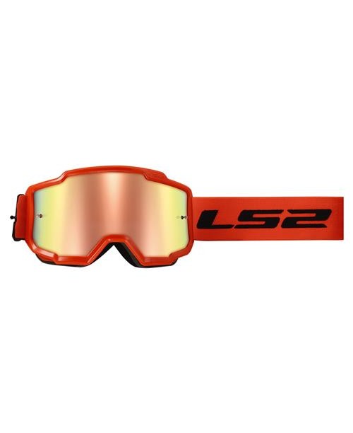 Очки кроссовые LS2 CHARGER H-V ORANGE WITH IRIDIUM VISOR
