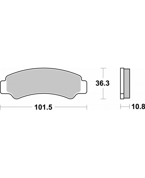 Тормозные колодки SBS 986PSI синт передние CF MOTO 9DQV-0815A1  FA726R
