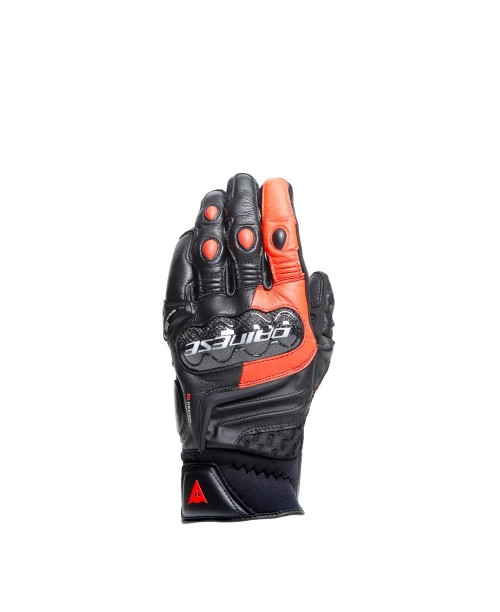 Перчатки DAINESE CARBON 4 SHORT LEATHER Black/Fluo-Red