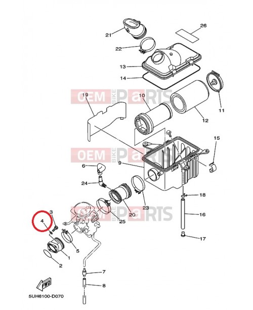 Шайба YAMAHA 90201-08070