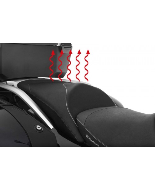 Сиденье пассажира WUNDERLICH AKTIVKOMFORT с подогревом для BMW R1200 / 1250RT стандартное черное