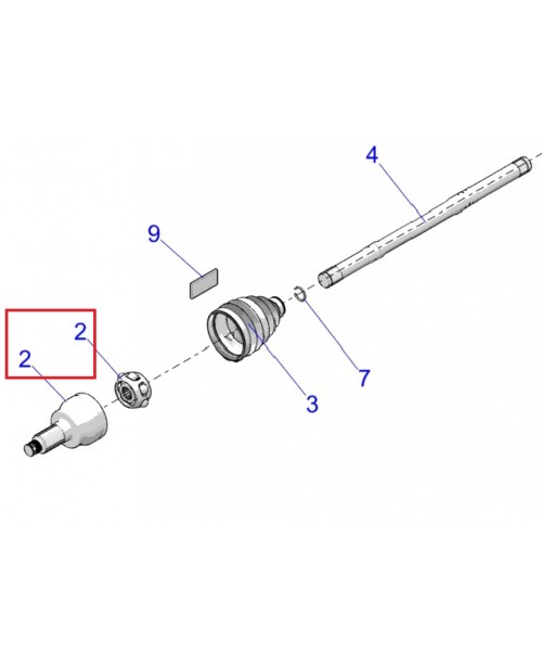 Граната POLARIS SPORTSMAN XP 1000 внешняя передняя 3236445rn внешняя передняя 1333298 3236445