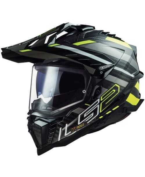 Шлем LS2 EXPLORER C EDGE GL.BLACK H-V YELLOW MX701